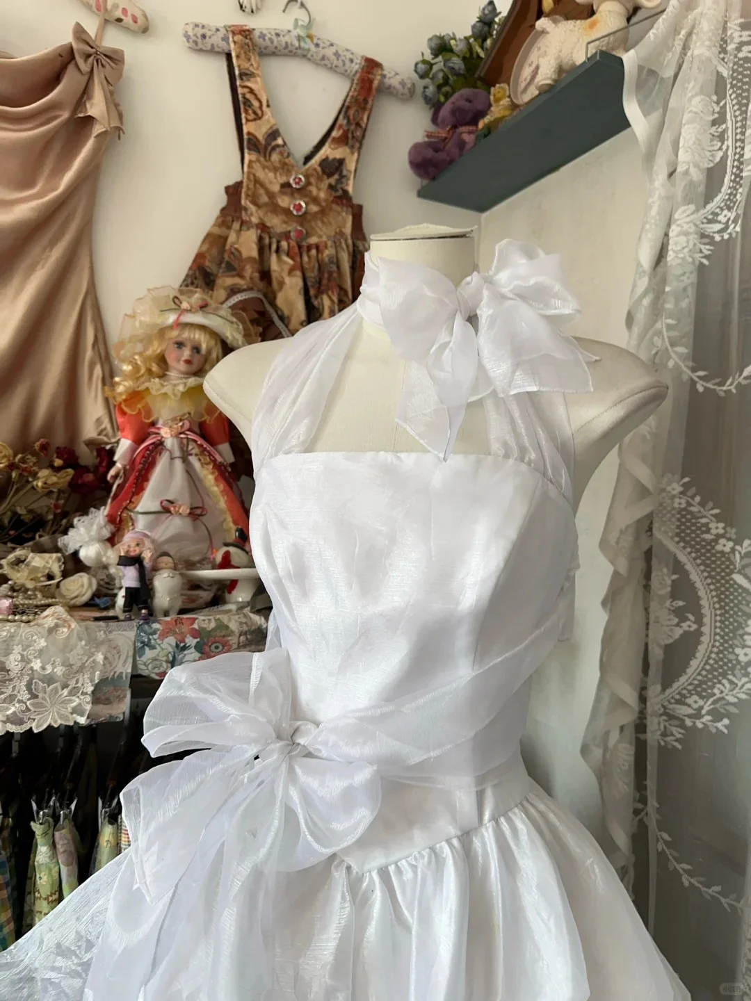 A Line White Birthday Outfit Short Evening Dress Vintage Short Party Dress Homecoming Dress fg8036 - Image 3