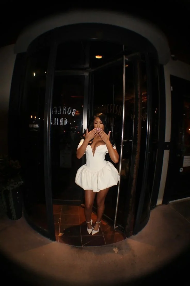 A Line White Off Shoulder Homecoming Dress Short Evening Dress Cocktail Dresses Short Party Dress   fg7928 - Image 2