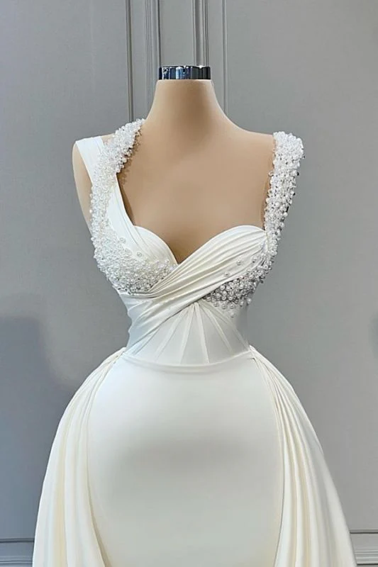 Amazing Satin Long Evening Dress with Glitter Beadings Sweetheart Prom Dress fg4575 - Image 2
