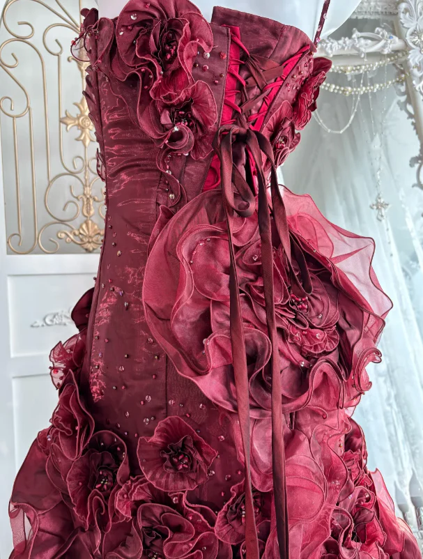 Ball Gown Burgundy Sweet 16 Dress Quinceanera Dresses fg8642 - Image 3