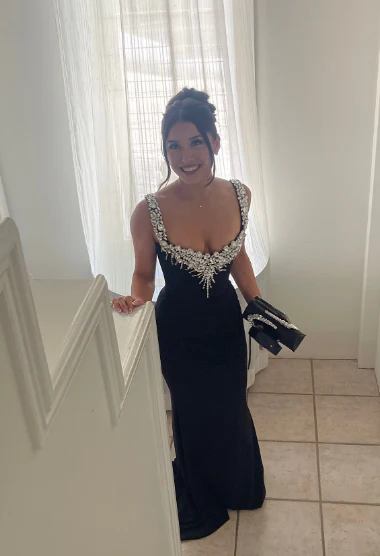 Black Mermaid Sexy Long Formal Dress Evening Party Dresses fg7763 - Image 7
