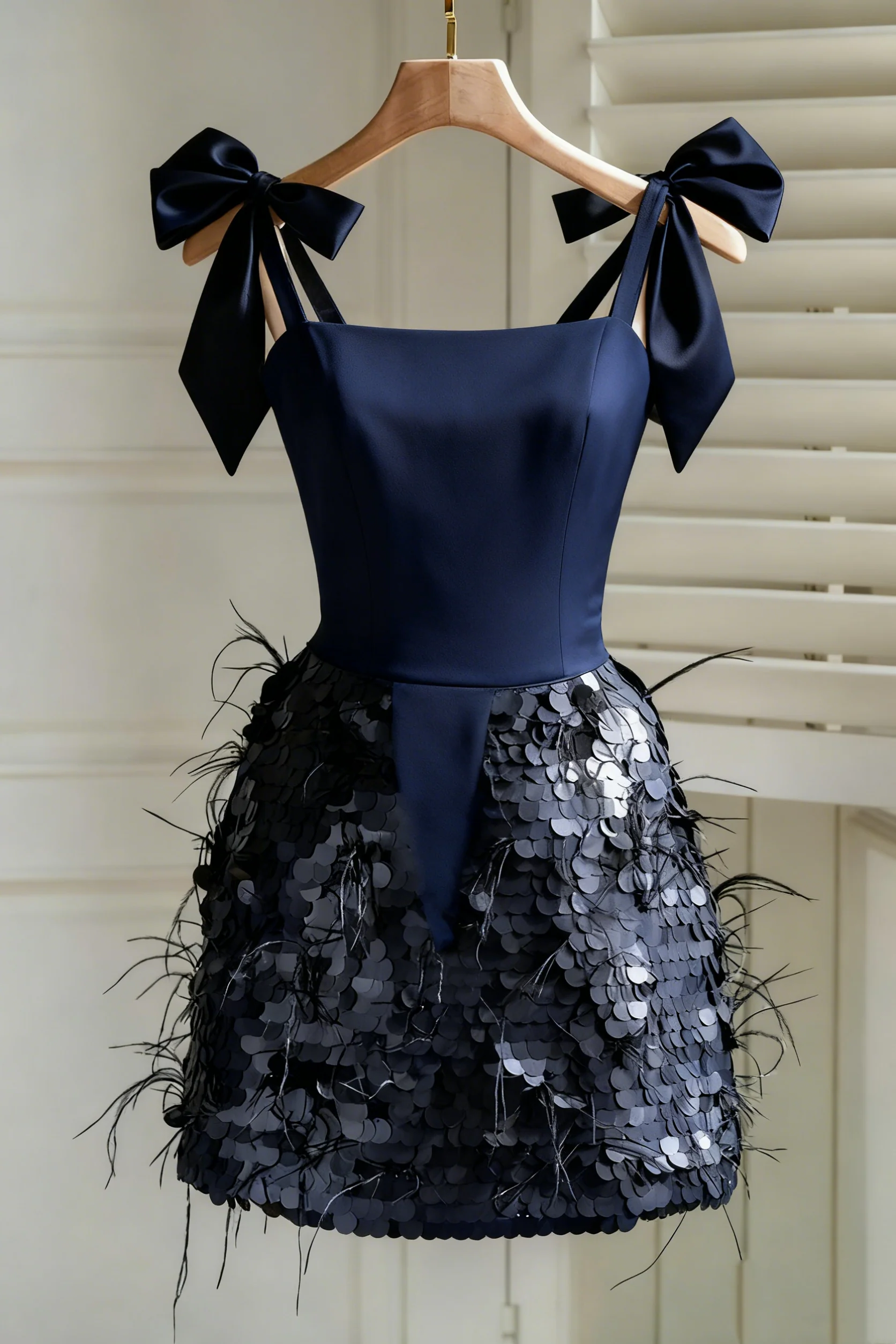 Black Short Party Dress Homecoming Dress      fg2318 - Image 4