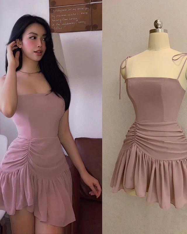 Simple Chiffon Homecoming Dress Birthday Outfit Short Evening Dress Cocktail Dresses Short Party Dress fg7988