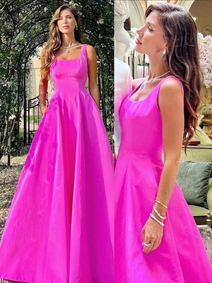 Elegant Hot Pink Long Prom Dresses     fg2343 - Image 3