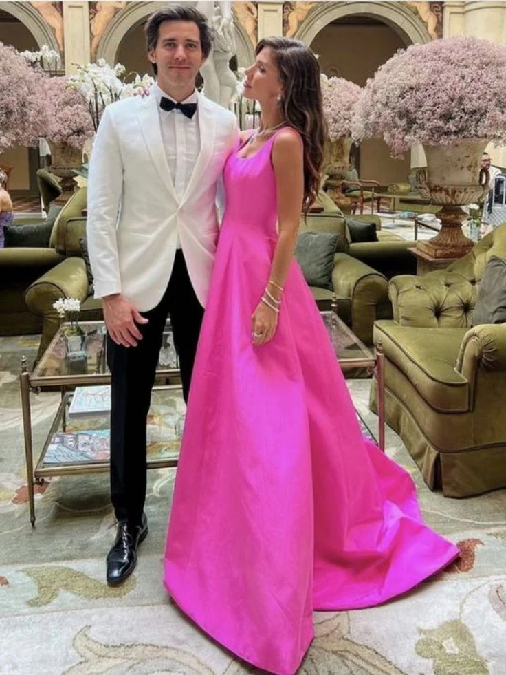Elegant Hot Pink Long Prom Dresses     fg2343 - Image 4