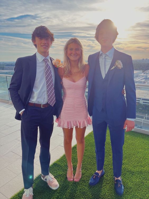 Elegant Pink Short Party Dresses Short Prom Dress Homecoming Dress fg3541 - Image 3