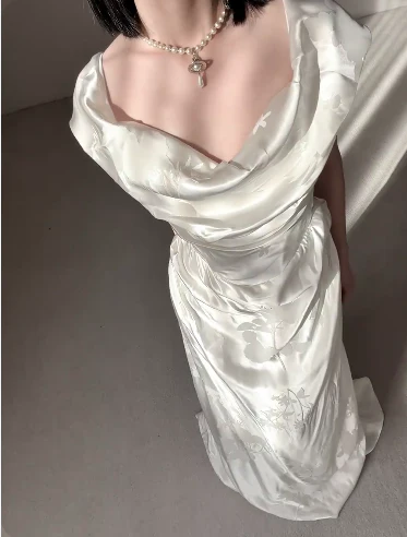 Elegant Simple Wedding Dress Formal Dress Party Dress Birthday Dress  fg8692 - Image 4