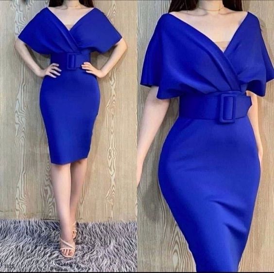 Engagement Dress, Cocktail Midi Dress, Formal Dress, Midi Prom Dress    fg2855 - Image 2