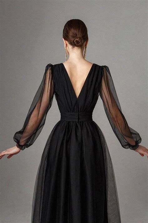 Graduation dress Short A Line Prom Dresses V Neck Long Puff Sleeve Tulle Formal Wedding Evening Party Dresses For Graduation fg2856 - Image 10