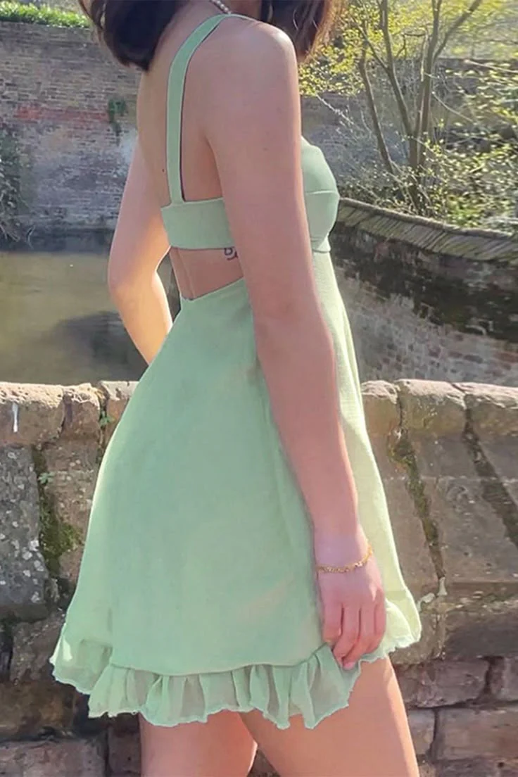 Green Birthday Dress Homecoming Dress Short Party Dress fg7743 - Image 7