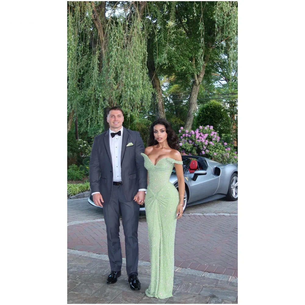 Green Elegant Long Party Dress Prom Dress New Arrive Mermaid Evening Dress fg8020 - Image 7