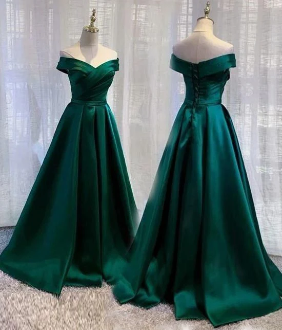 Green Prom Dress Long evening Dress    fg4592 - Image 2