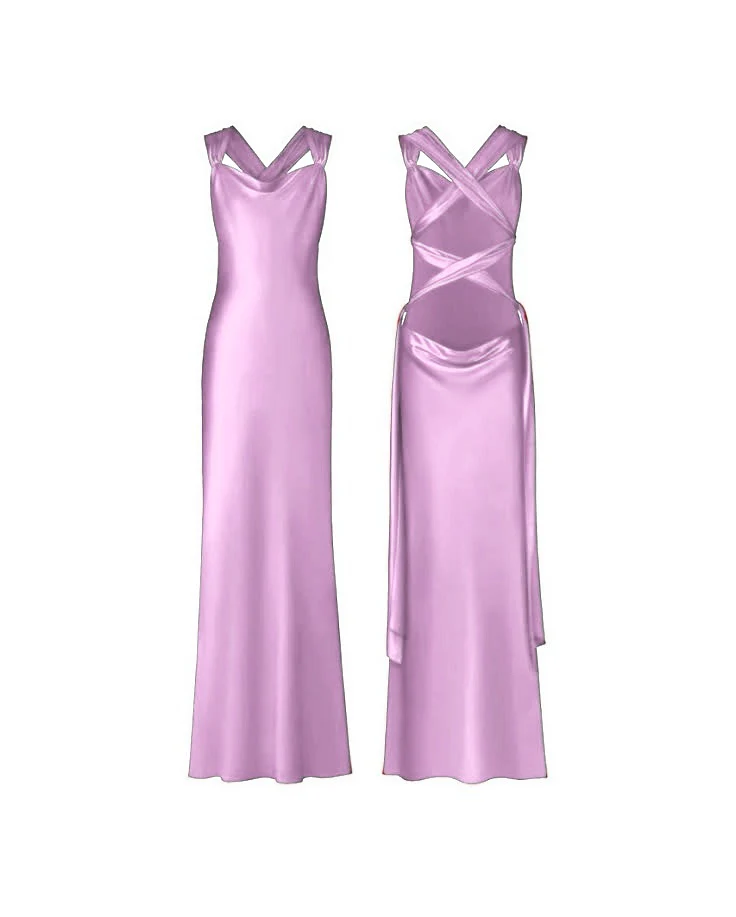 Hot Pink Long Prom Dress New Arrive Party Dress Evening Dress fg7973 - Image 4