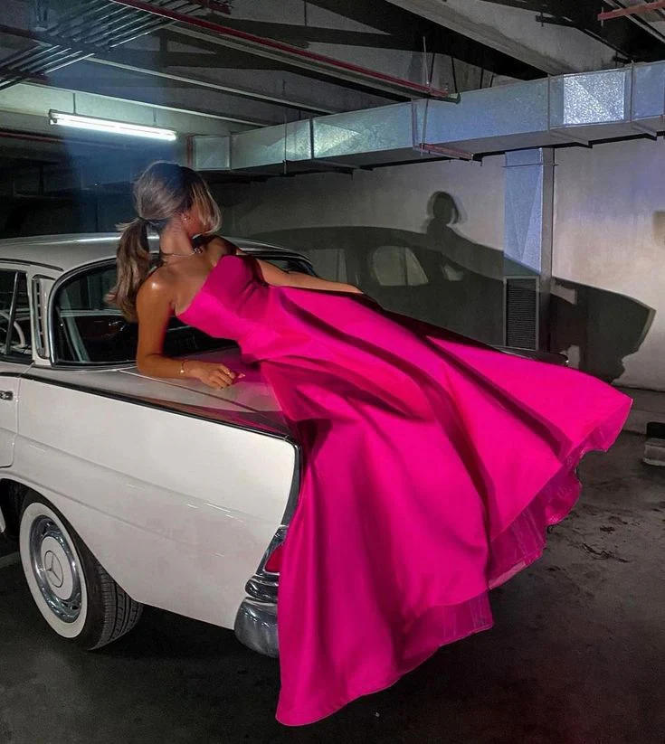 Hot Pink Prom Dresses Evening Dresses fg2148 - Image 3