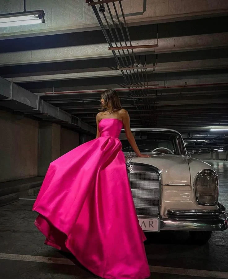 Hot Pink Prom Dresses Evening Dresses fg2148 - Image 4