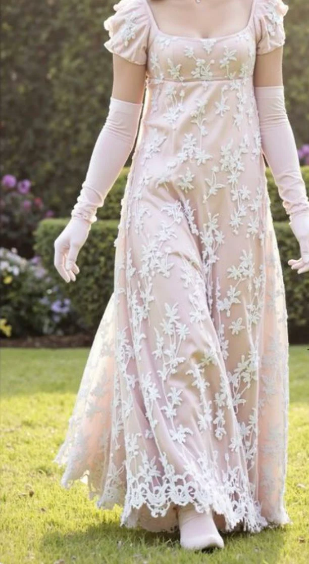 Light Pink A-Line Long Prom Dress Evening Party Dresses  fg7636 - Image 2