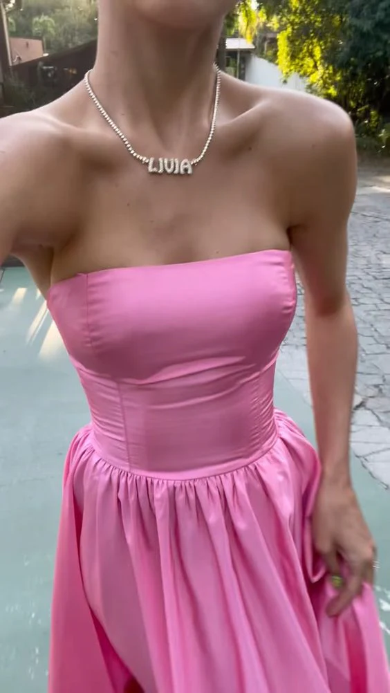 Pink Prom Dress Women Sexy Dresses Elegant Party Dress     fg1968 - Image 3