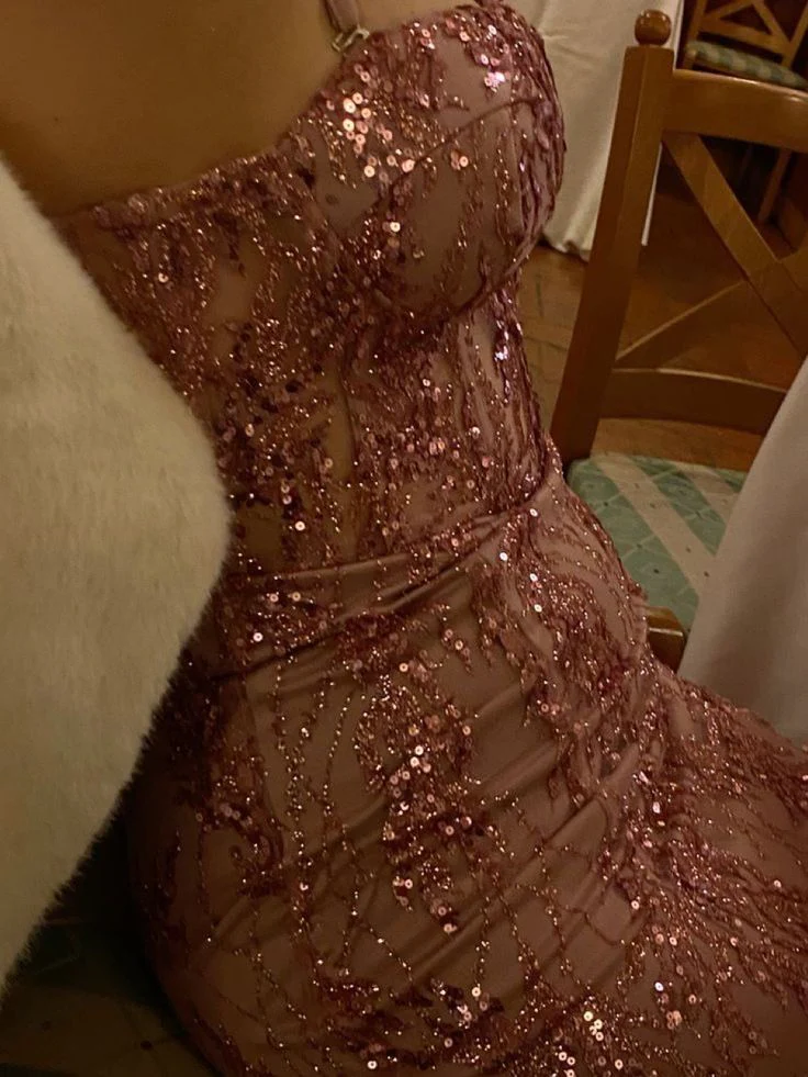 Pink Sequin Short Evening Dress Homecoming Dress Short Party Dress fg7764 - Image 2
