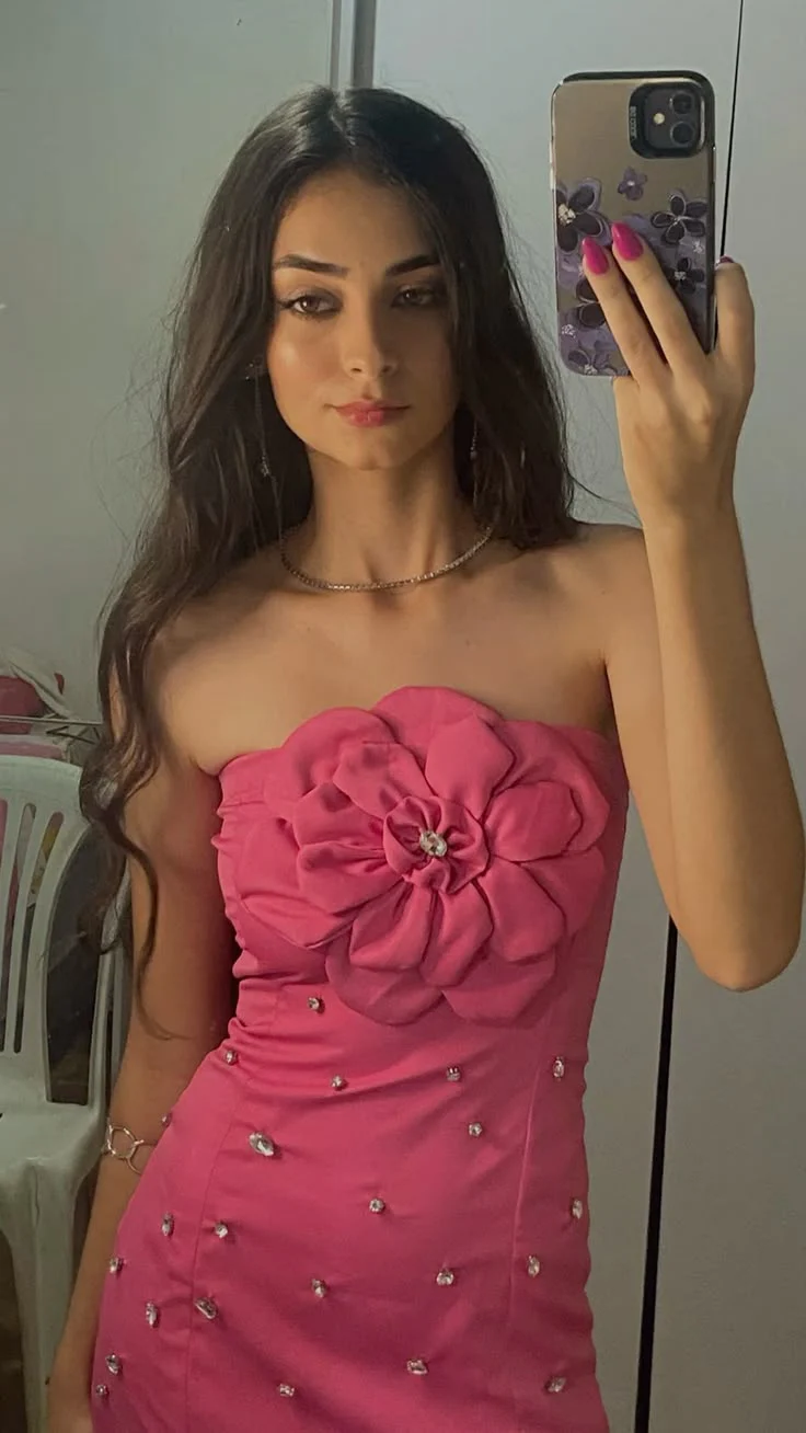 Pink Sheath Homecoming Dress Short Birthday Party Dress fg7719 - Image 5