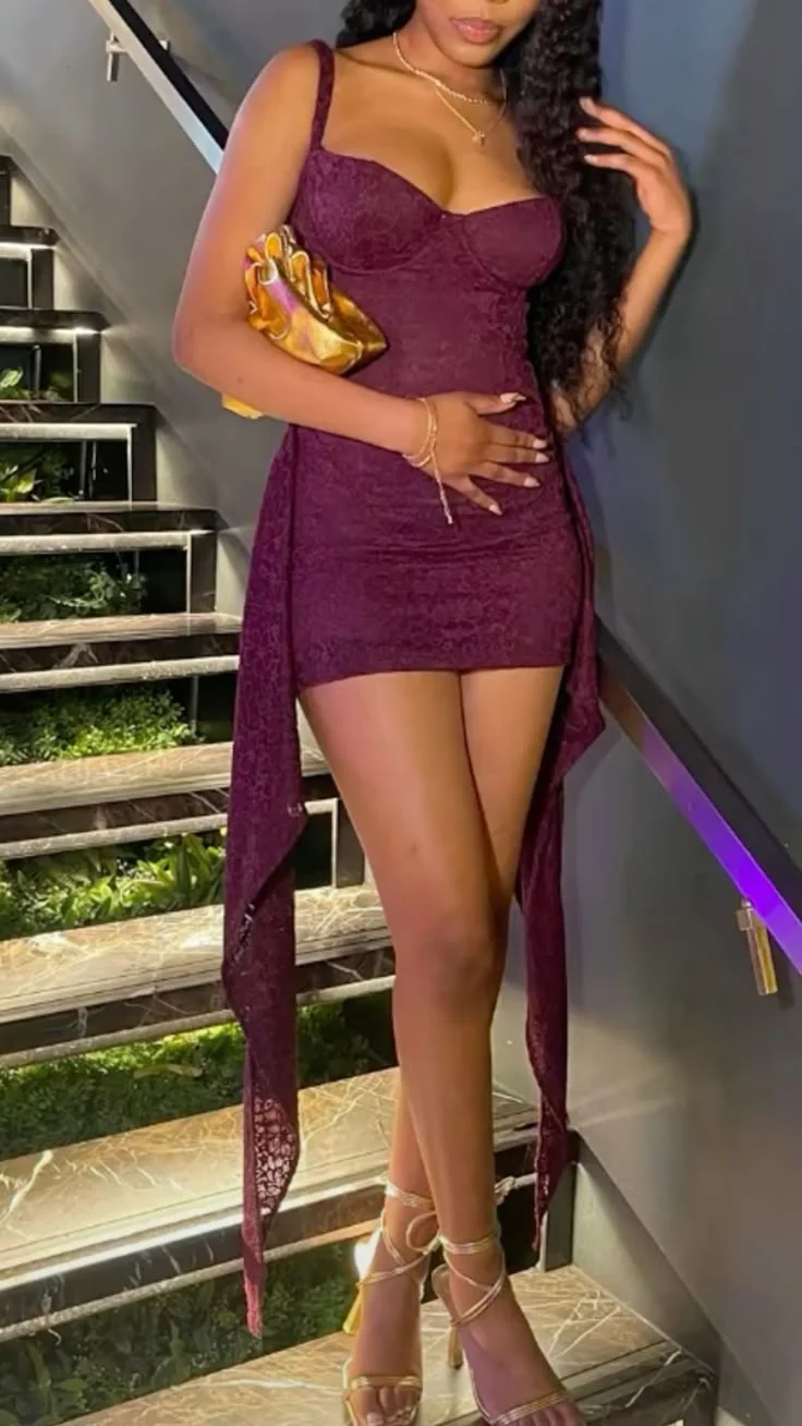 Purple Birthday Outfit Short Evening Dress Cocktail Dresses Short Party Dress   fg7972 - Image 2