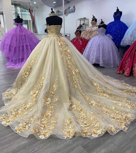 Quinceanera Dress Prom Ball Gowns Applique Corset Back Prom Sweet 16 Dress     fg4078 - Image 2