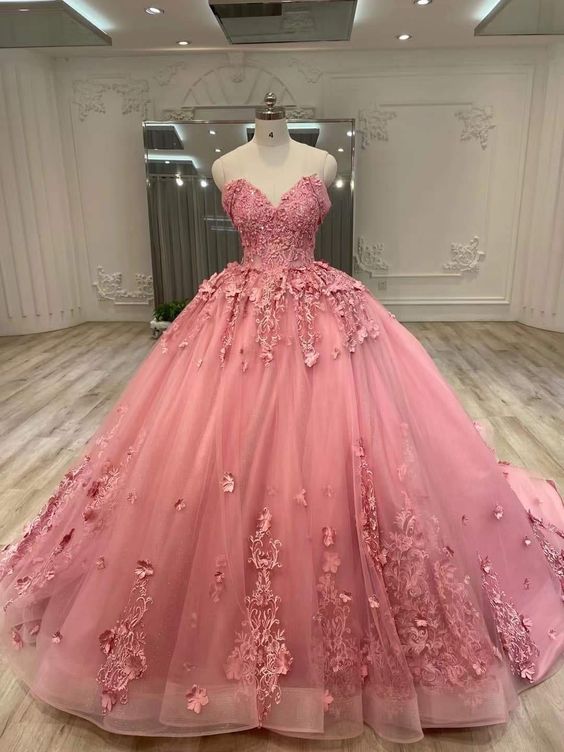 Quinceanera Dresses With Applique Girls Sweet 15 Birthday Party Ball Gown Dress fg4450 - Image 2
