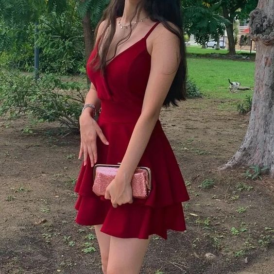 Red Homecoming Dresses fashion Outfits Paty Gowns fg4595