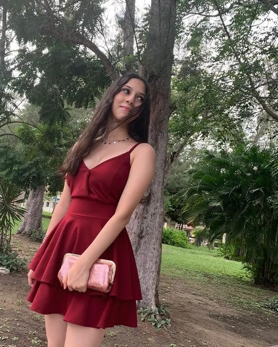 Red Homecoming Dresses fashion Outfits Paty Gowns fg4595 - Image 2