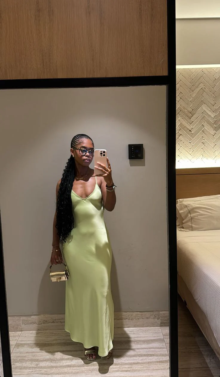 Sexy Green Simple Party Dress Long Evening Dress Prom Dresses    fg7807 - Image 2