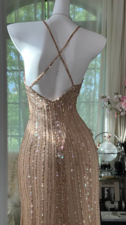 Sexy Mermaid Beading Prom Party Dress 21st Birthday Outfit fg8591 - Image 2