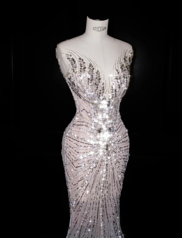 Sexy Mermaid Sequin Prom Party Dress Luxurious Evening Dress fg8669 - Image 2