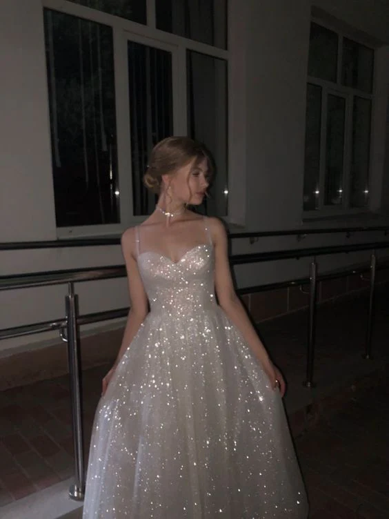 Shinny Prom Dress Sweetheart Formal Evening Gowns Princess Dresses fg4500 - Image 2