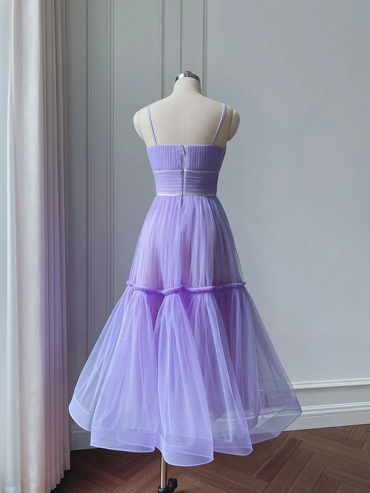 Simple Aline Tulle Green Short Prom Dress, Tulle Green Homecoming Dress     fg3495 - Image 2