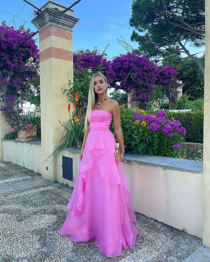 simple pink prom dress,modest evening dresses      fg1002 - Image 7