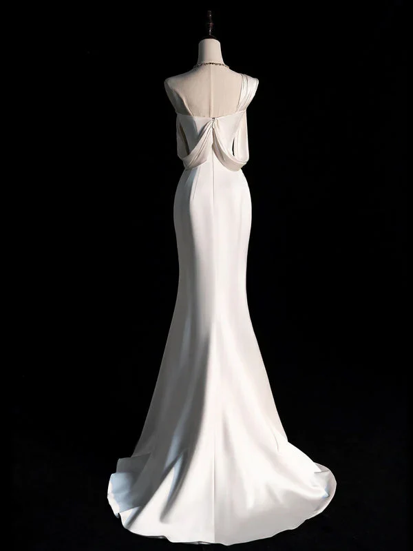 Simple Prom Dresses, Mermaid Wedding Dress      fg5603 - Image 2