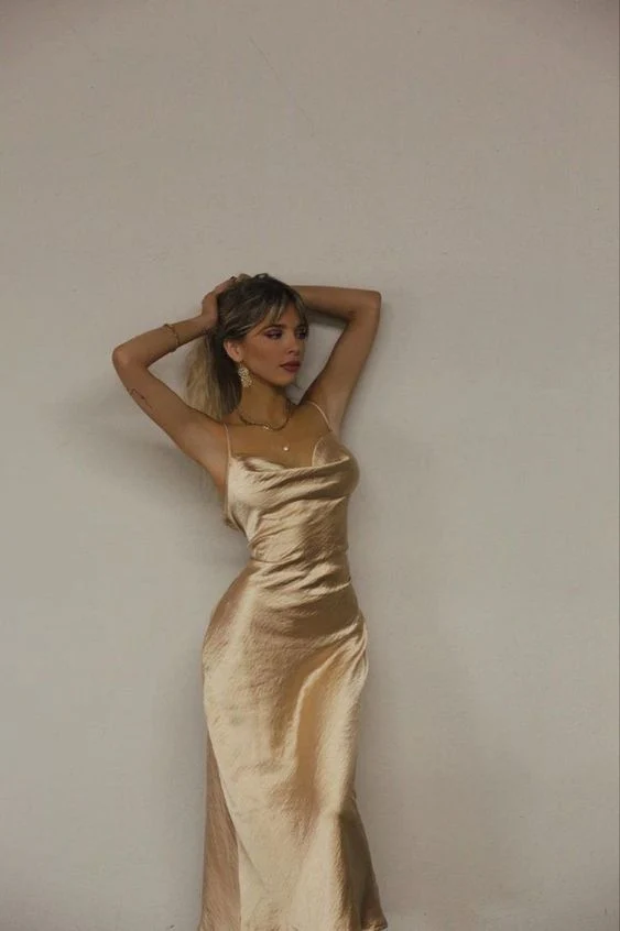simple sleeveless full length evening dresses Prom Dresses fg1266