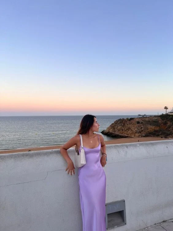 Spaghetti Strap Prom Dress,Lilac Prom Dresses    fg4515 - Image 2