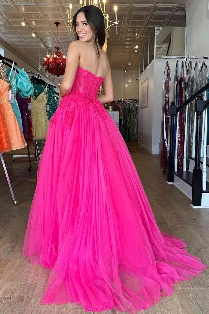 Sweetheart A-Line Long Party Dress with Appliques fg4578 - Image 3