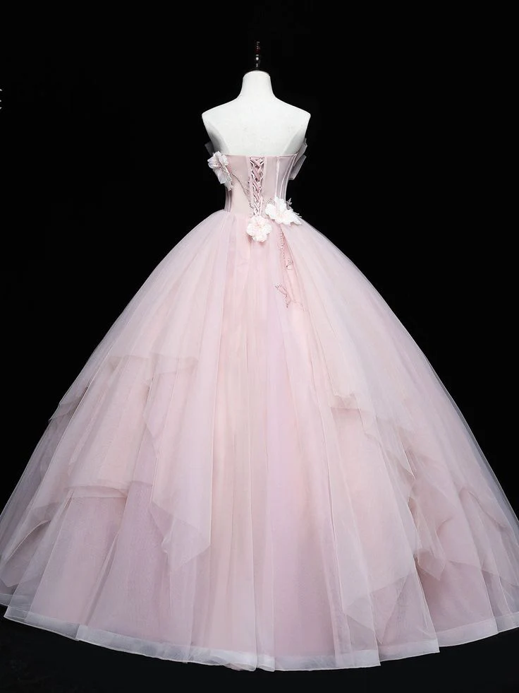 Tulle Lace Applique Long Prom Dresses, Sweet 16 Dresses fg5704 - Image 3