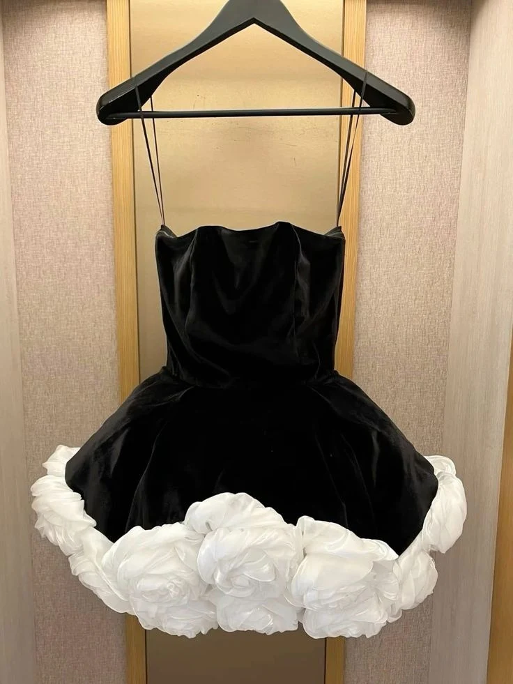 Velvet Short Prom Dress Homecoming Dress Short Party Dress    fg7680 - Image 2