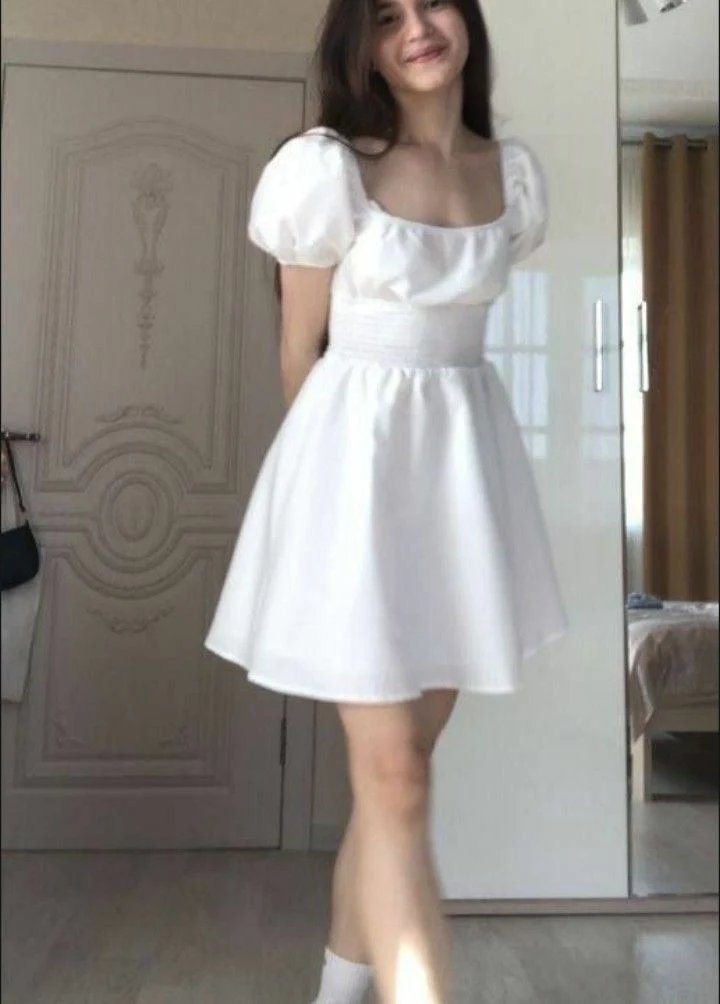White Birthday Outfit Short Evening Dress Cocktail Dresses Short Party Dress Homecoming Dress fg8017 - Image 2