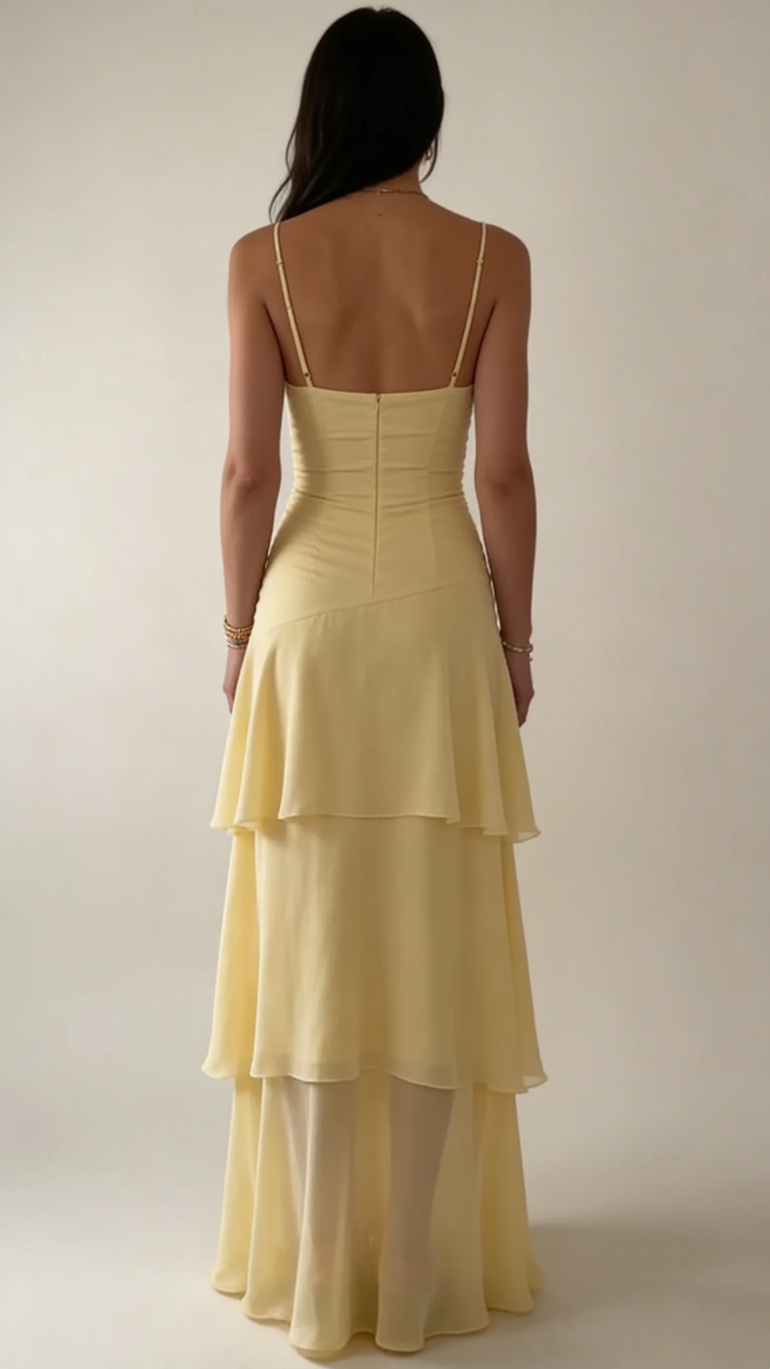Yellow Fashion Long Prom Dress Evening Party Dresses fg7739 - Image 8