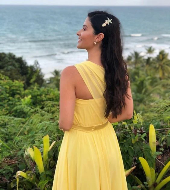 Yellow One Shoulder Long Prom Evening Dresses ,Sexy Prom Dress    fg3064 - Image 4