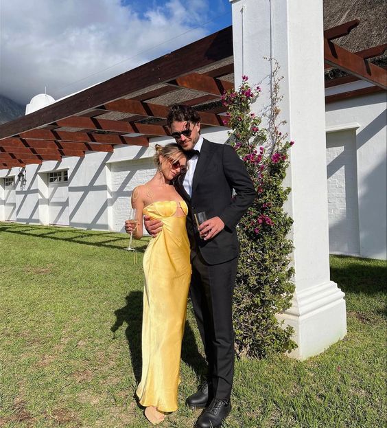 Yellow Party Prom Dress Fashion Evening Gown fg4676 - Image 2